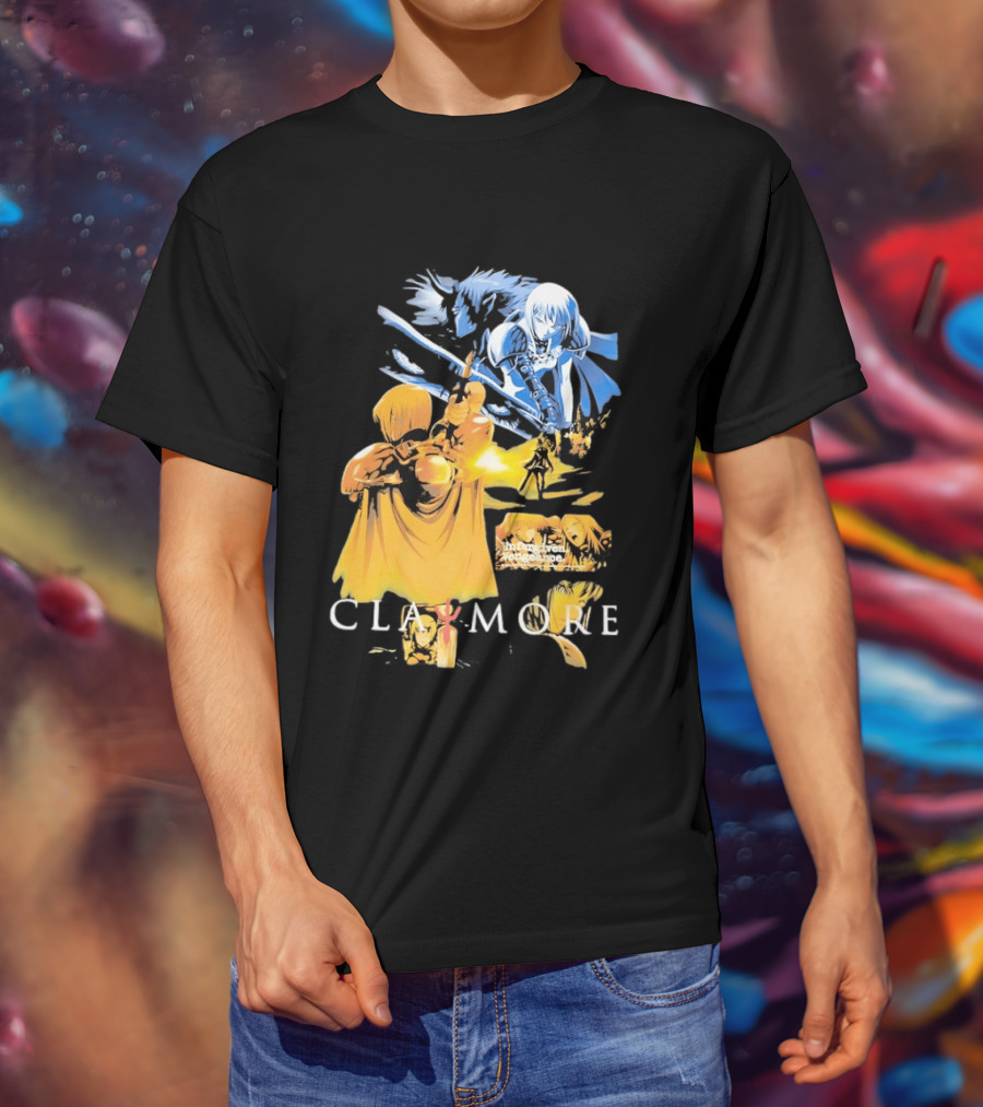 Claymore Clare Unforgiven Vengeance Sword Battle Scene T-Shirt