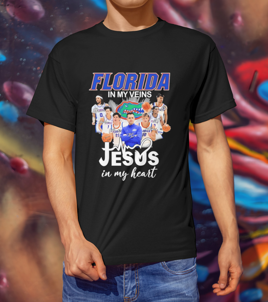 Florida Gators Coach Todd Golden Players Jesus In My Heart T-Shirt