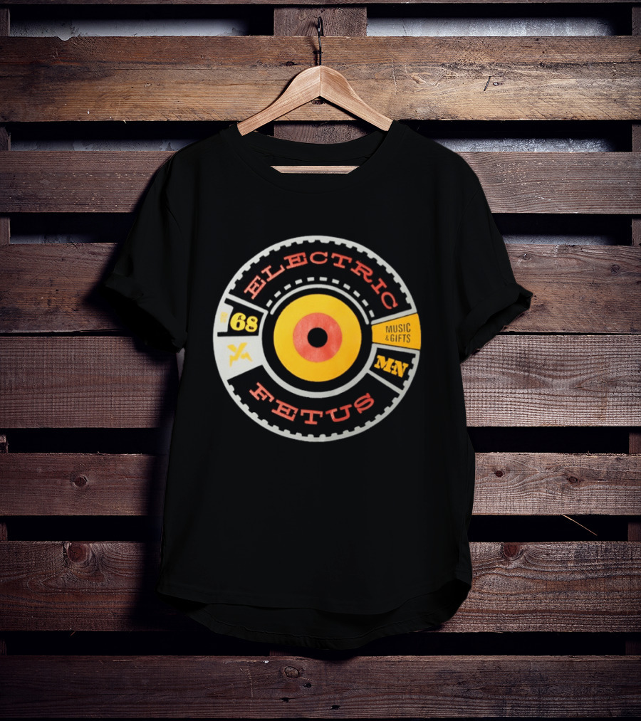 Electric Fetus Minneapolis Music Gifts Est 68 Vinyl Record T-Shirt