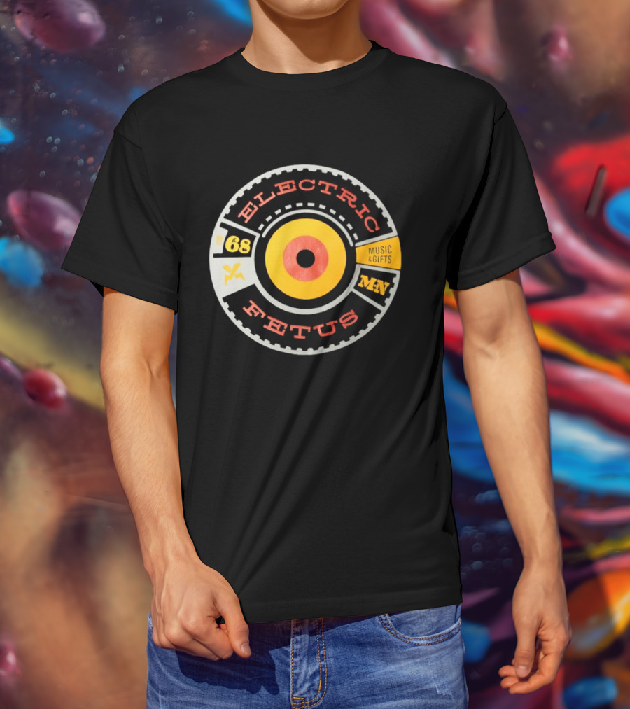 Electric Fetus Minneapolis Music Gifts Est 68 Vinyl Record T-Shirt