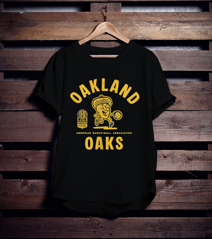Oakland Oaks American Basketball Association Vintage Throwback T-Shirt