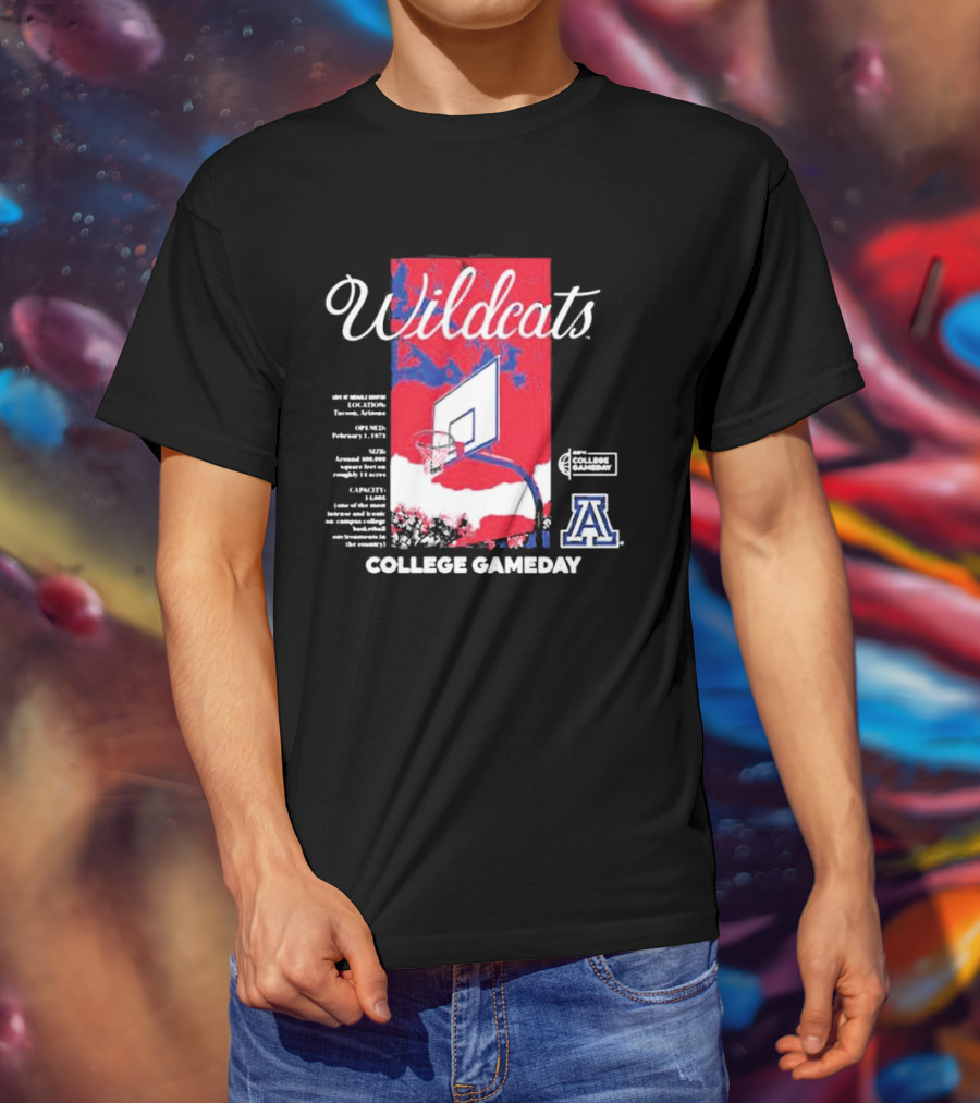 Arizona Wildcats Basketball College Gameday T-Shirt