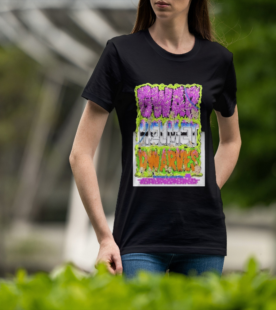 GWAR Helmet Dwarves 2025 Tour Dates And Locations T-Shirt
