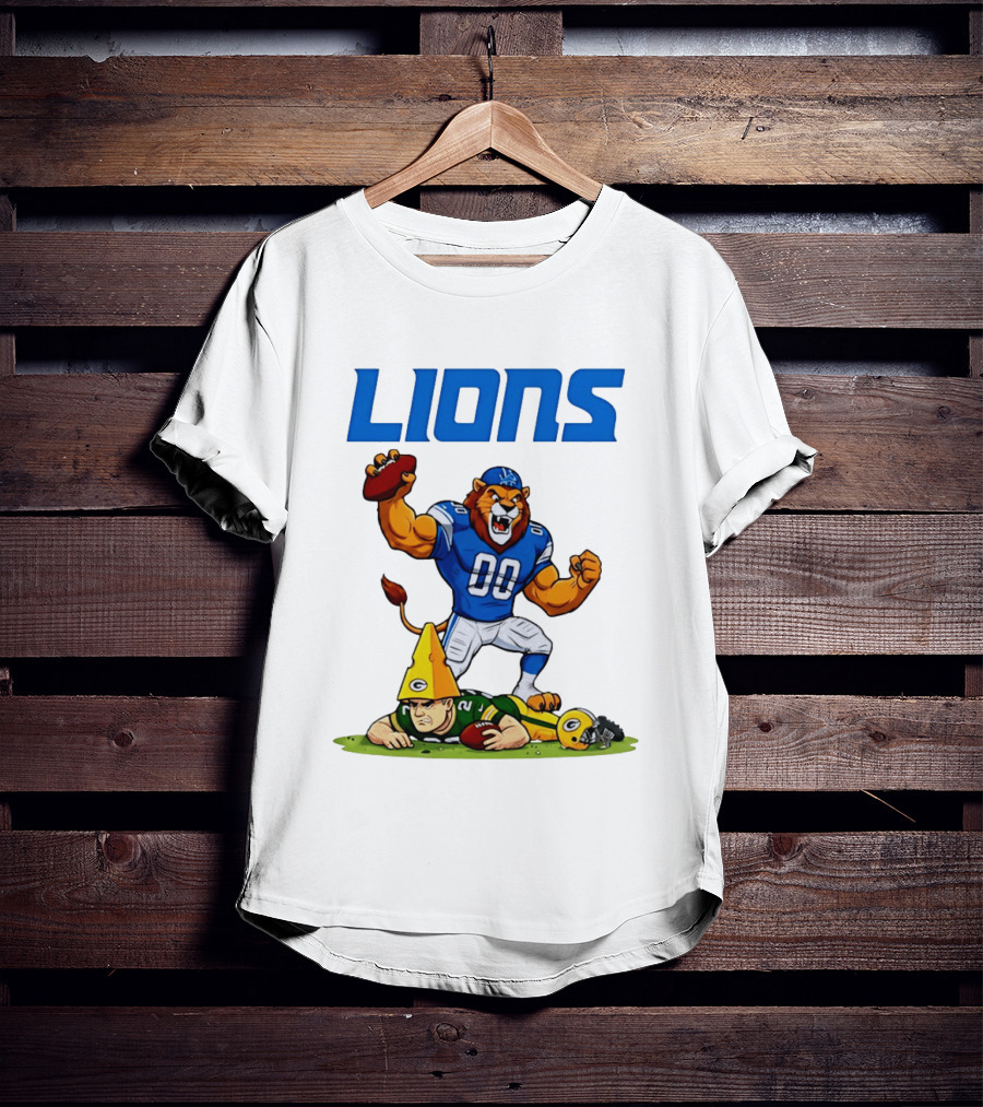 Detroit Lions Rivalry Celebration Against Green Bay Packers T-Shirt