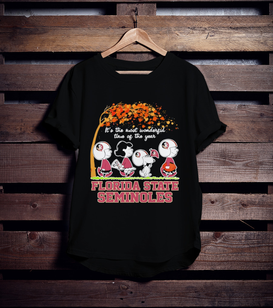 Peanuts It's The Most Wonderful Time Of The Year Florida State Seminoles T-Shirt