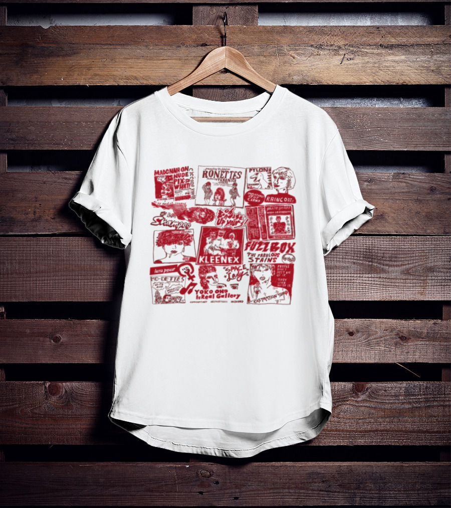 Grrrls Ronettes Kleenex Pylon Slits Stiff Records T-Shirt