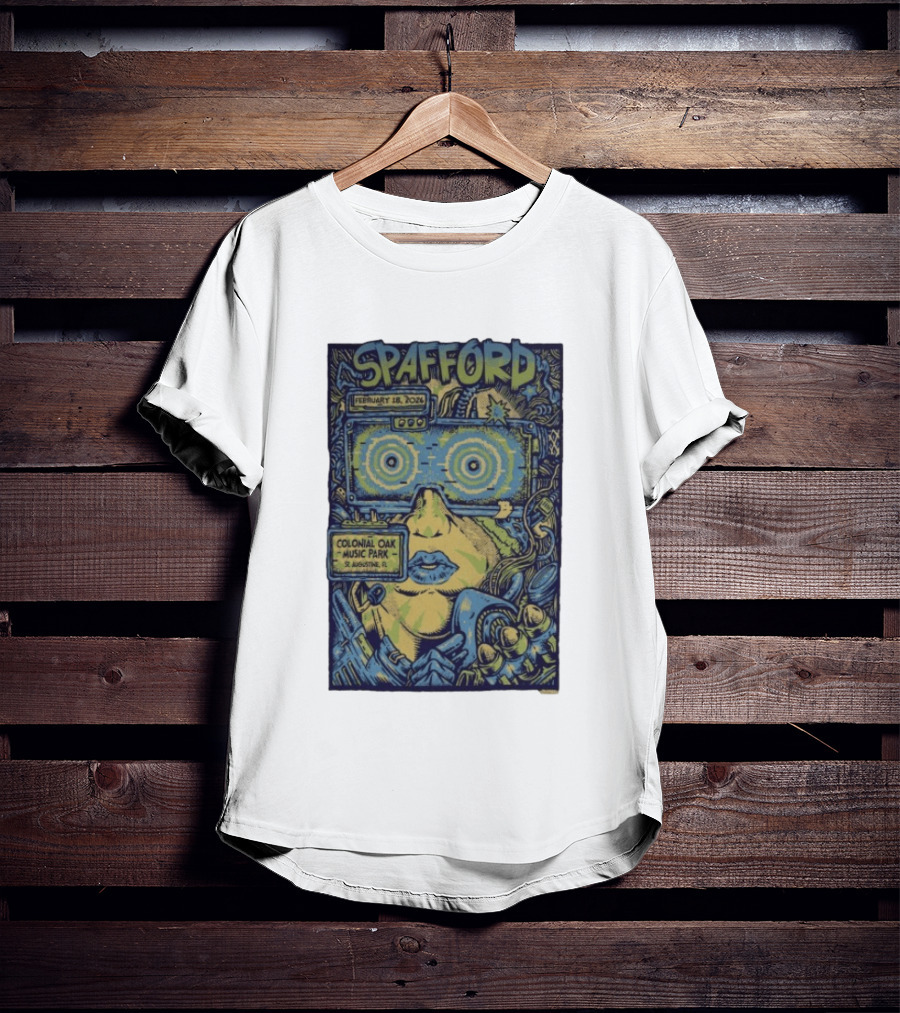 Spafford February 18 2026 Colonial Oak Music Park St Augustine FL Psychedelic T-Shirt
