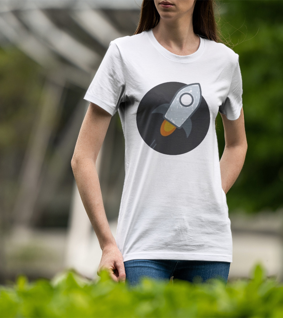 Stellar Rocket Cryptocurrency Digital Spacecraft T-Shirt