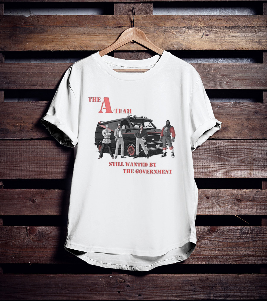 The A Team Classic Van Wanted By The Government T-Shirt