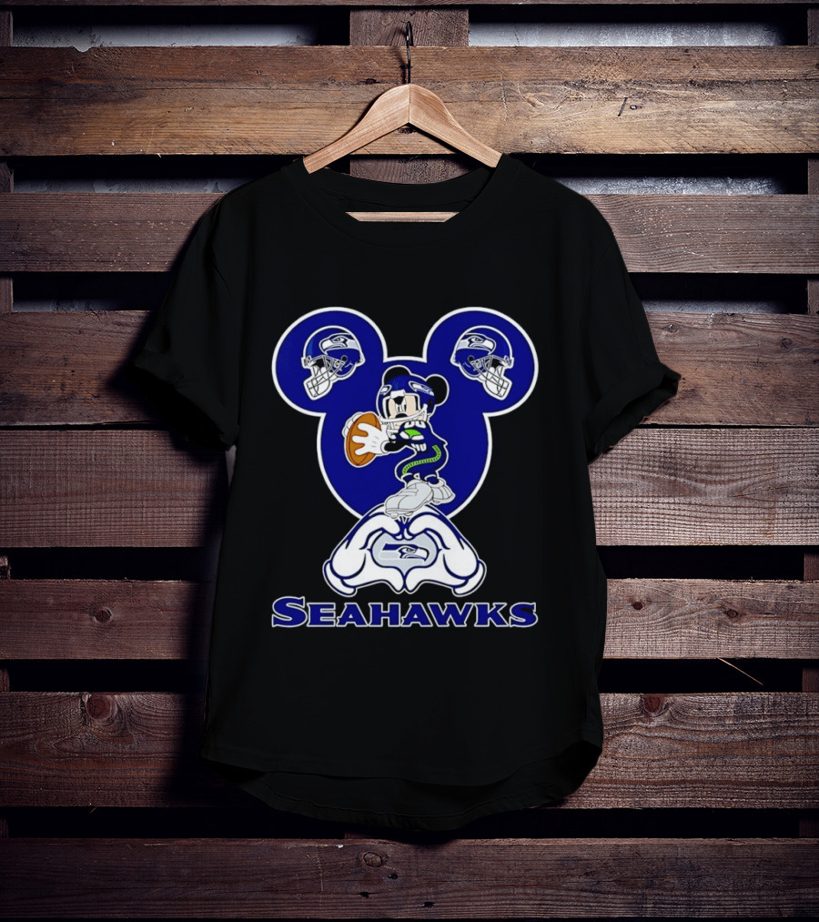 Mickey Mouse Seattle Seahawks Football Fanatic Collection T-Shirt