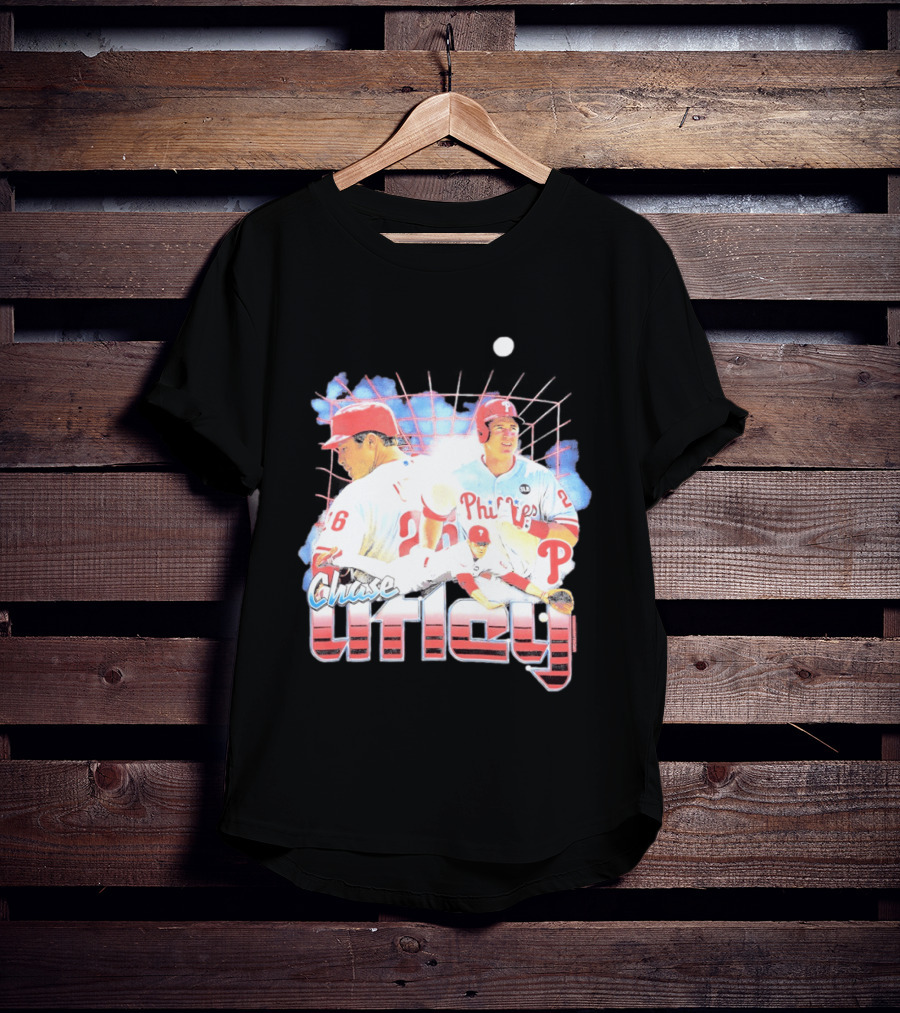 Chase Utley Philadelphia Phillies Baseball Icon 26 T-Shirt