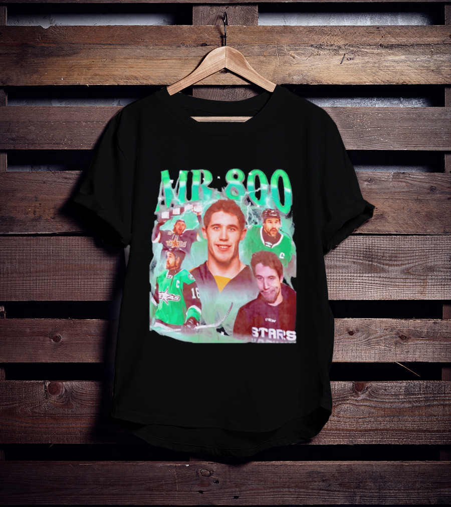 Curtis McKenzie Mr 800 Dallas Stars 16 Hockey Celebration T-Shirt