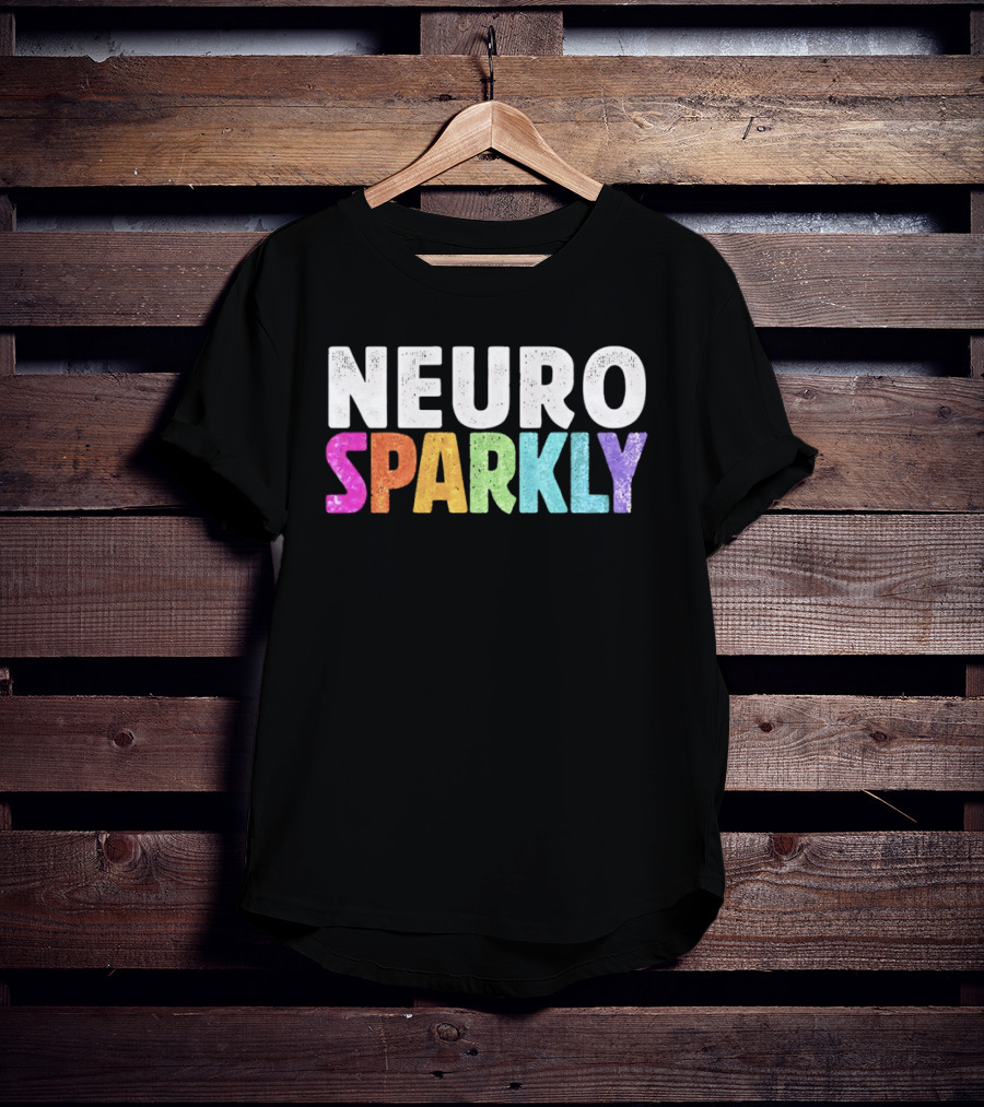 Neuro Sparkly Rainbow Glitter T-Shirt