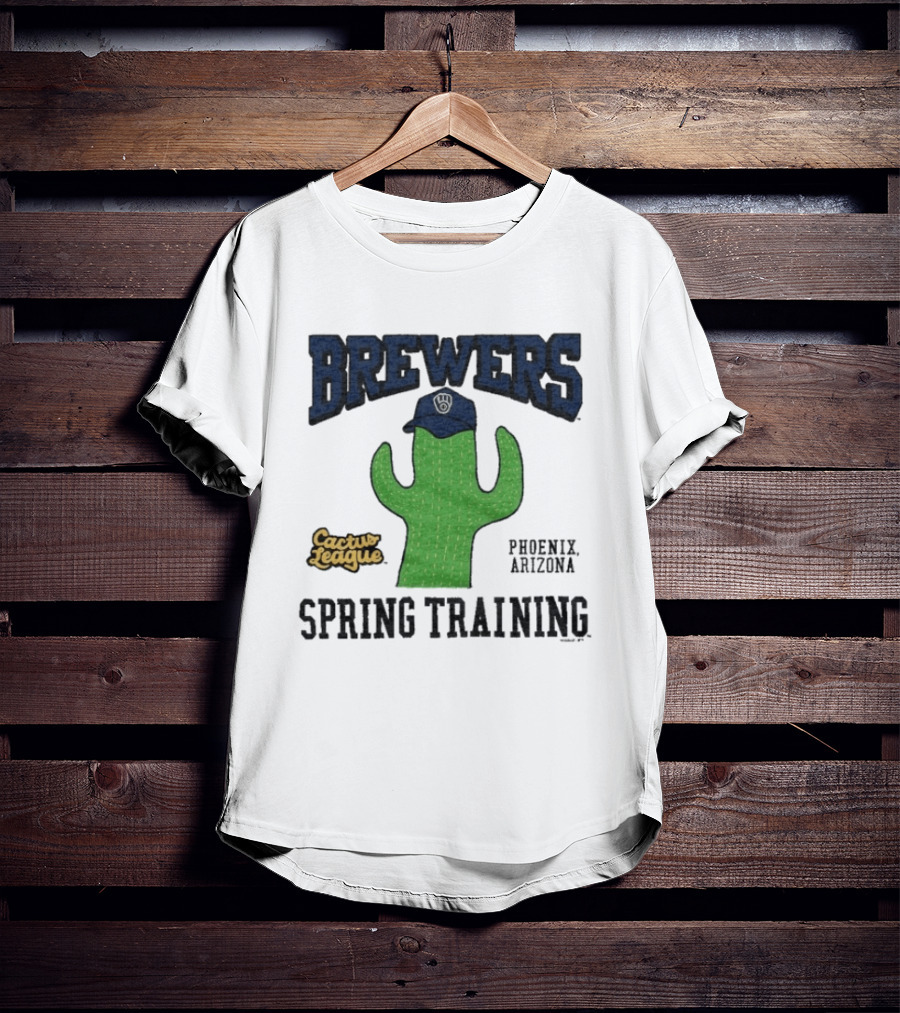 Milwaukee Brewers Cactus League Spring Training Phoenix Arizona Cactus Hat T-Shirt