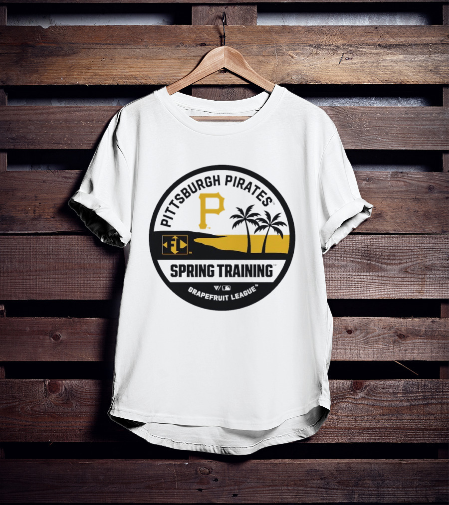 Pittsburgh Pirates Spring Training Luxe Knit Grapefruit League Palm Trees T-Shirt