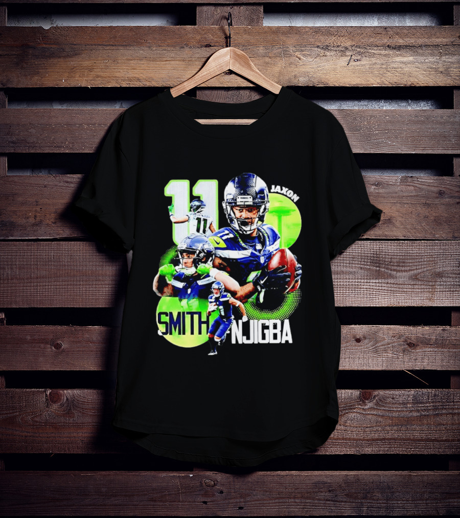 Jaxon Smith Njigba 11 Seattle Seahawks Football Receiver T-Shirt