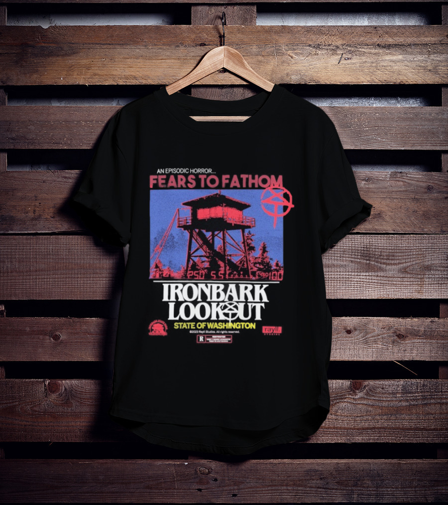 Fears To Fathom Ironbark Lookout State Of Washington Night Episodic Horror T-Shirt
