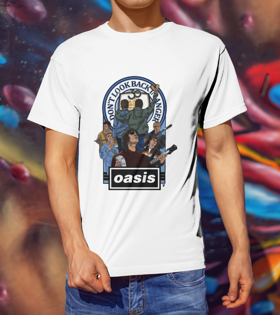 Don't Look Back In Anger Oasis 30th Anniversary Celebration T-Shirt