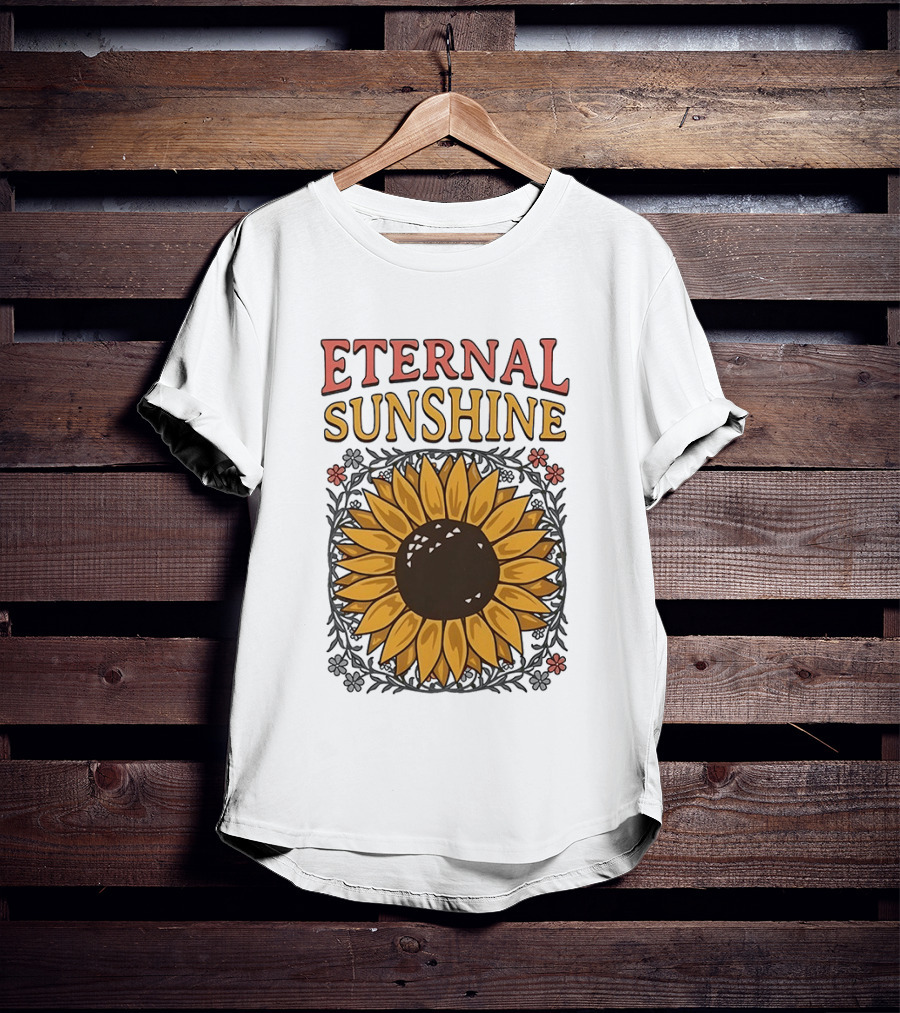 Eternal Sunshine Sunflower Blossom Floral T-Shirt