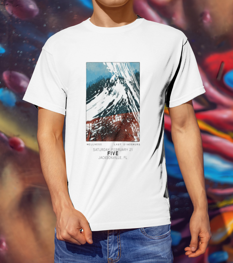 Last Dinosaurs Jacksonville FL Feb 21 2026 Mountain Scene T-Shirt