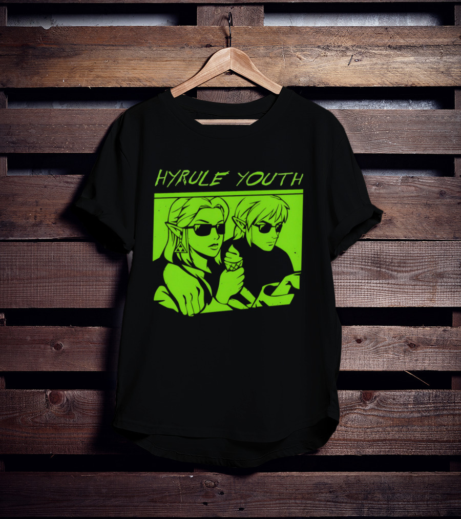 Hyrule Youth The Legend Of Zelda Sunglasses And Ice Cream T-Shirt