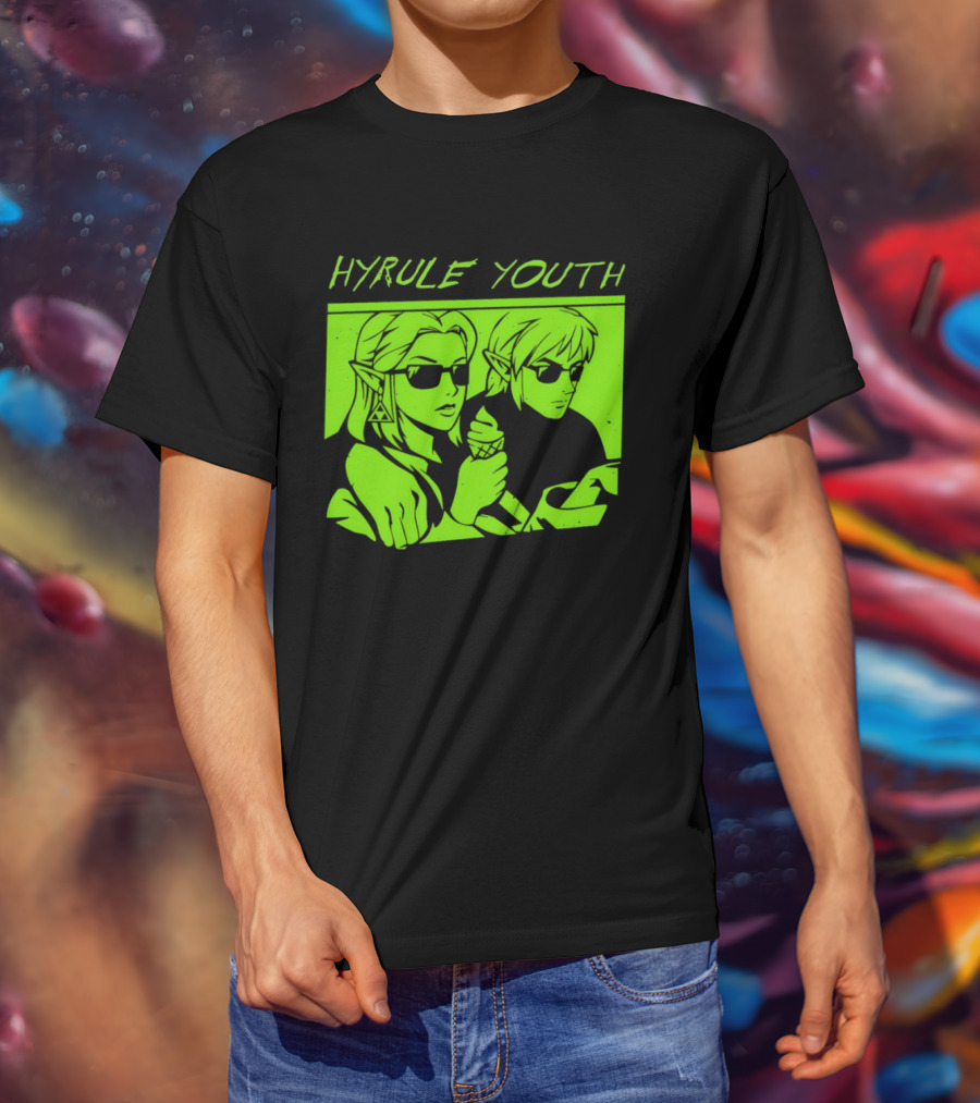 Hyrule Youth The Legend Of Zelda Sunglasses And Ice Cream T-Shirt
