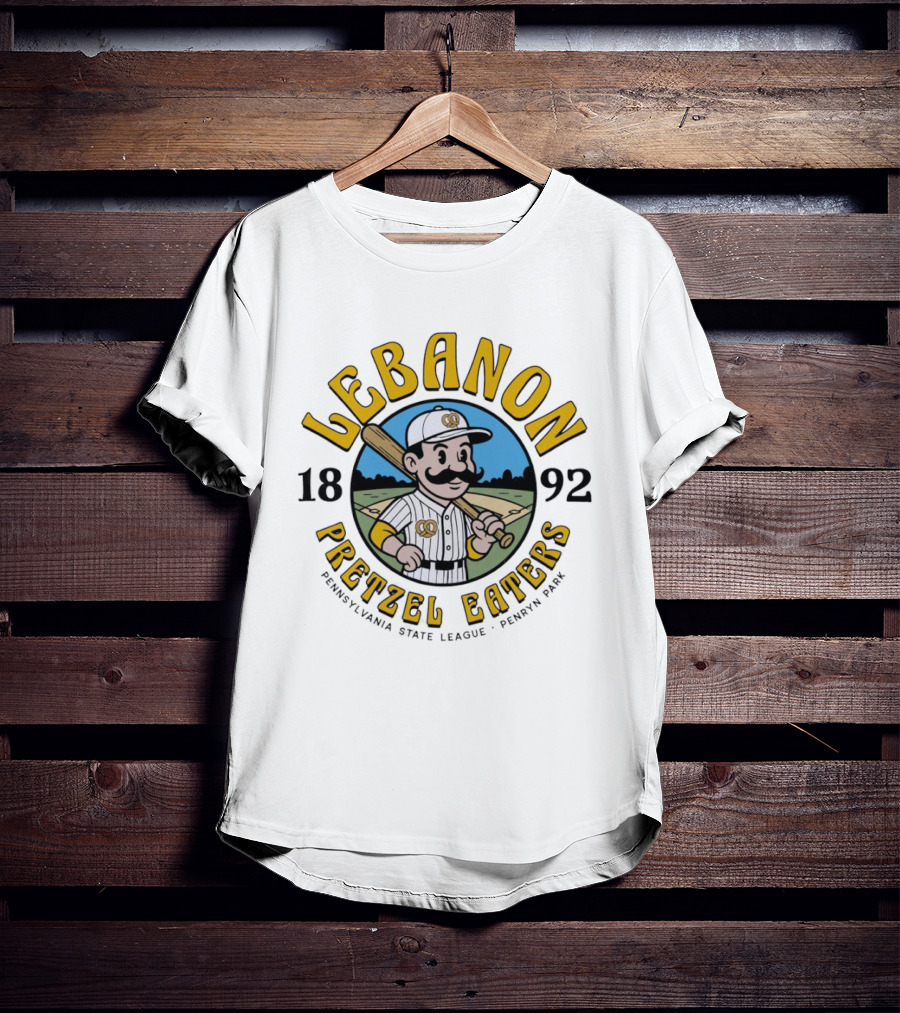 Lebanon Pretzel Eaters Baseball 1892 Pennsylvania State League Penn Park T-Shirt