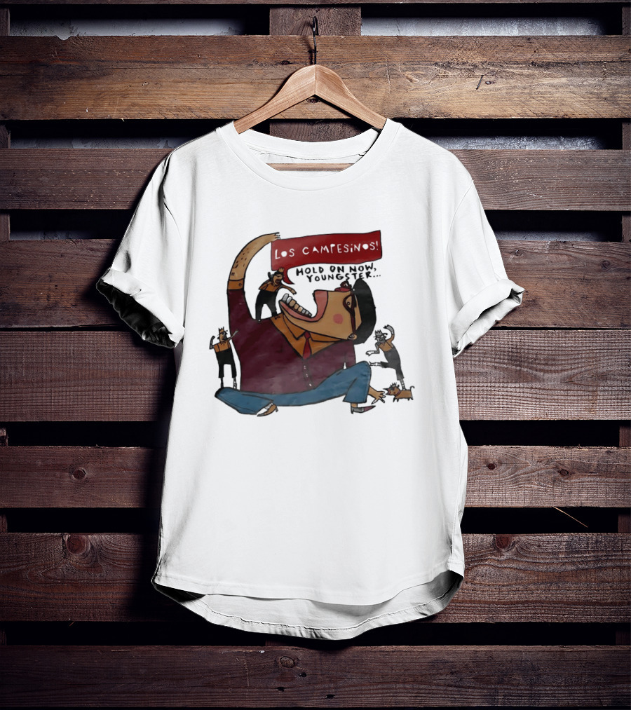 Los Campesinos Hold On Now Youngster Illustrated Characters In Motion T-Shirt