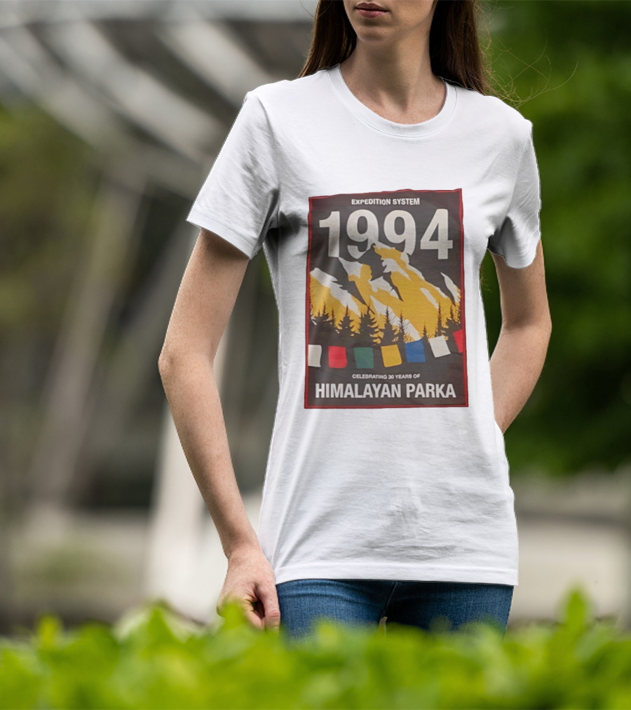 Expedition System 1994 Celebrating 30 Years Of Himalayan Parka Mountain Adventure T-Shirt
