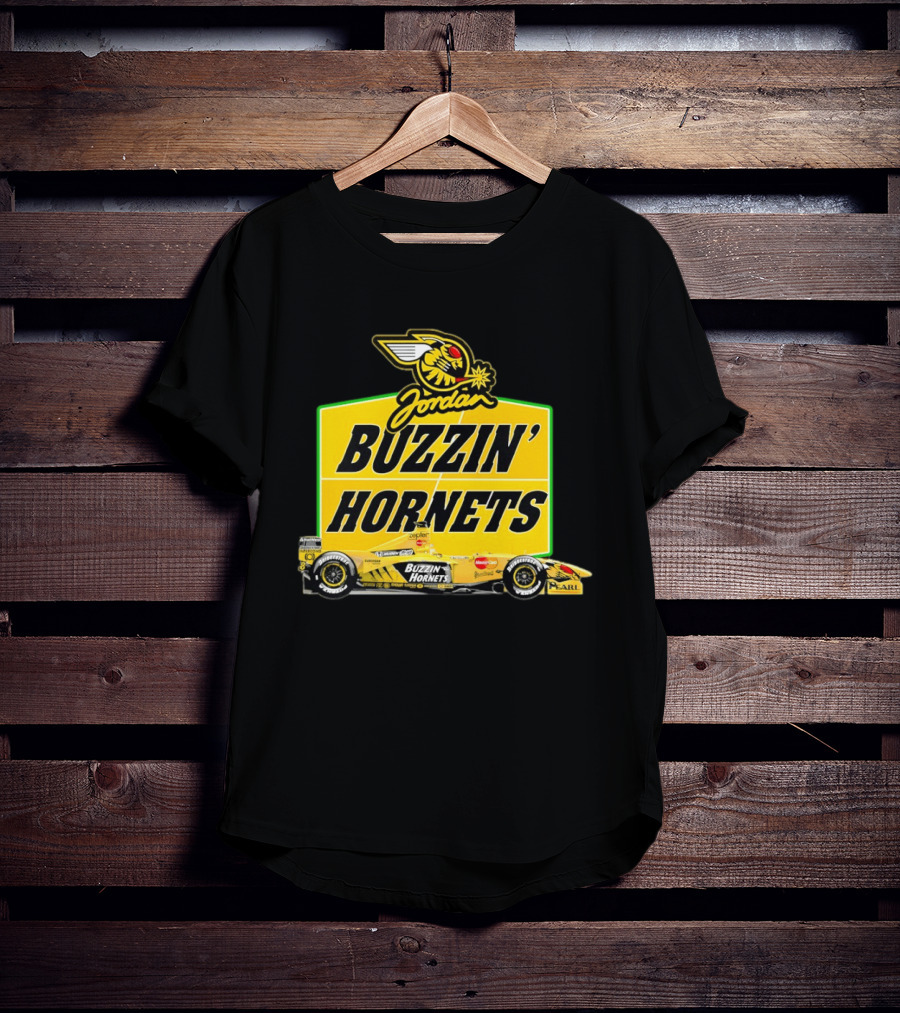 Buzzin' Hornets Jordan F1 En Honda Car T-Shirt