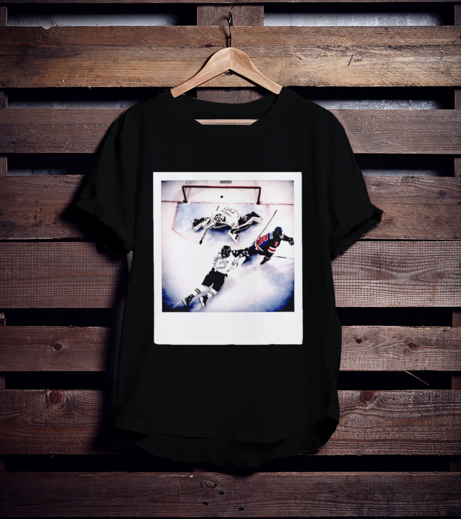 Women's Hockey USA Golden Goal Megan Keller Polaroid Picture T-Shirt