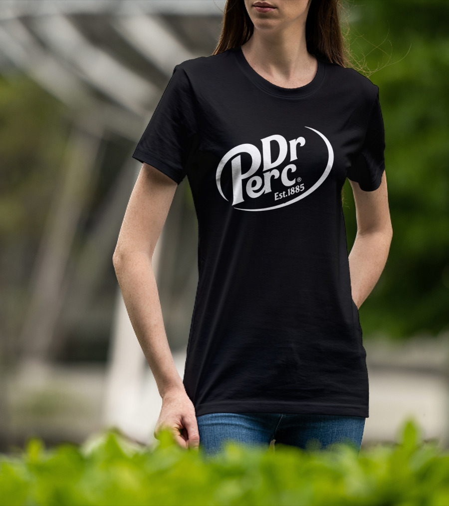 Dr Perc Est 1885 Vintage Style Beverage Concept T-Shirt