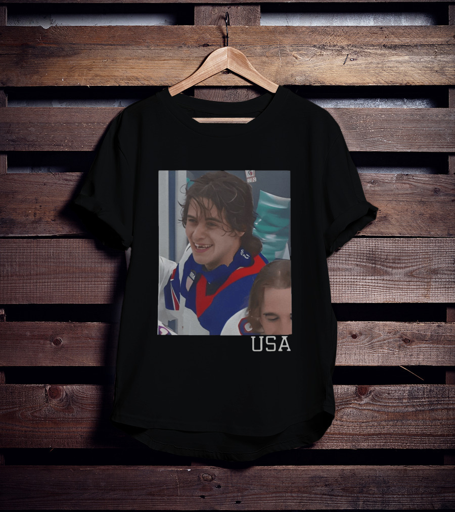 Jack Hughes OT Winner USA Teeth 2026 Winter Olympics Milano Cortina T-Shirt