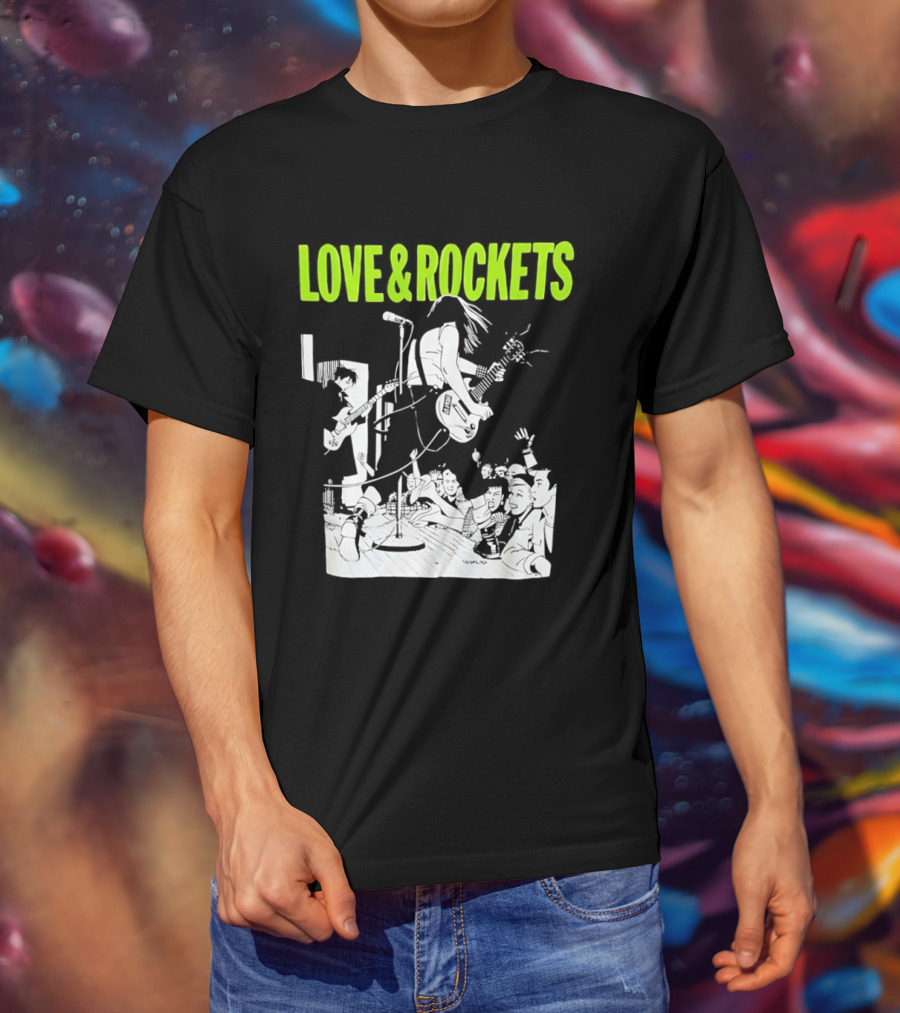 Love And Rockets Band Iconic Performance T-Shirt