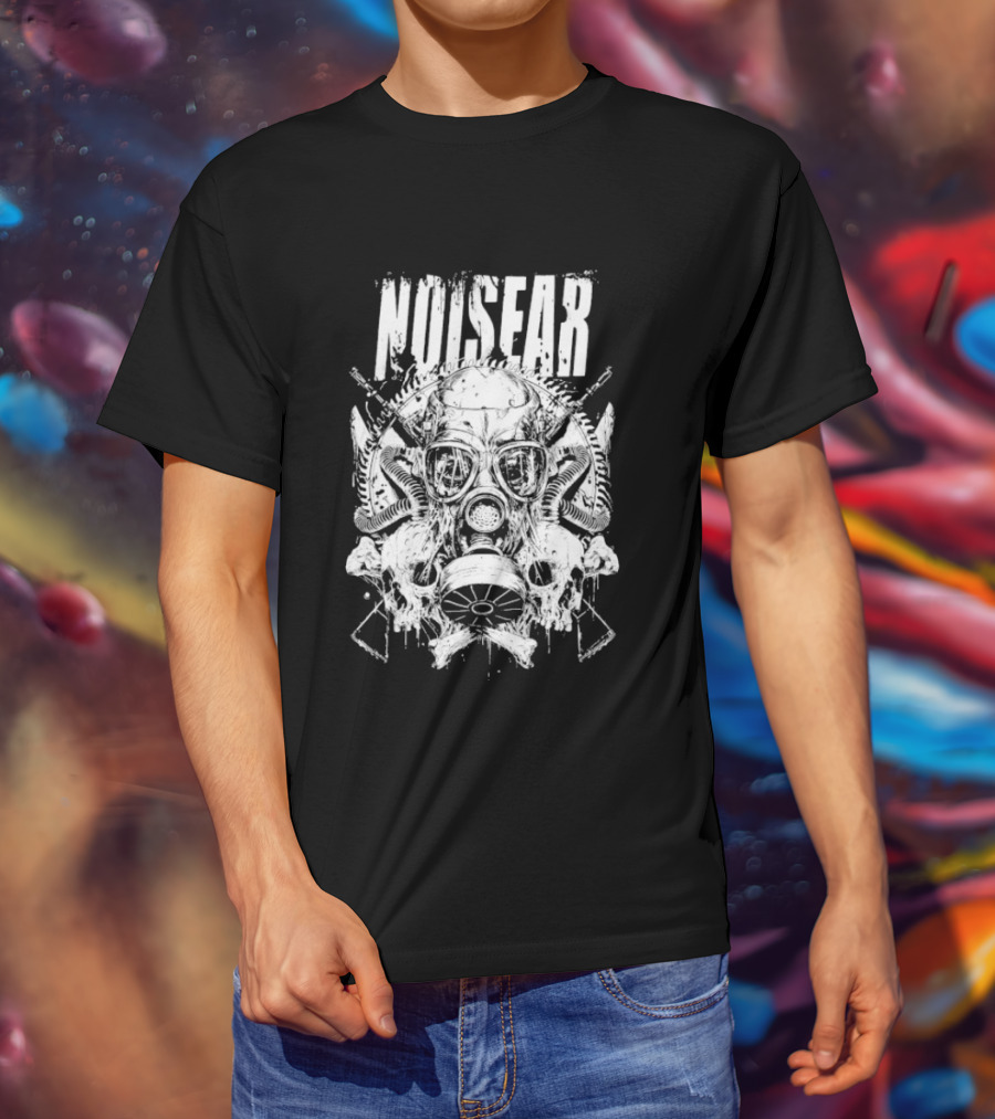 Noisear Skull Gasmask Intricate Warrior T-Shirt