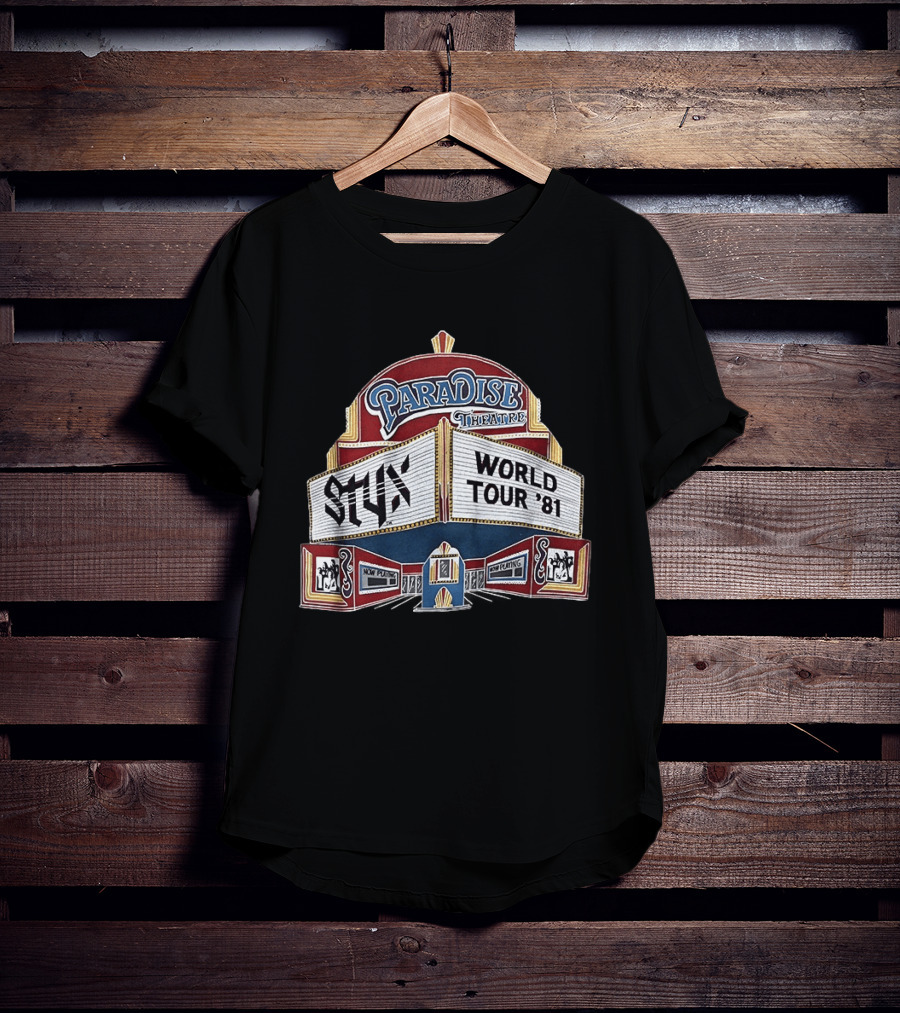 STYX Paradise Theatre World Tour '81 Marquee T-Shirt