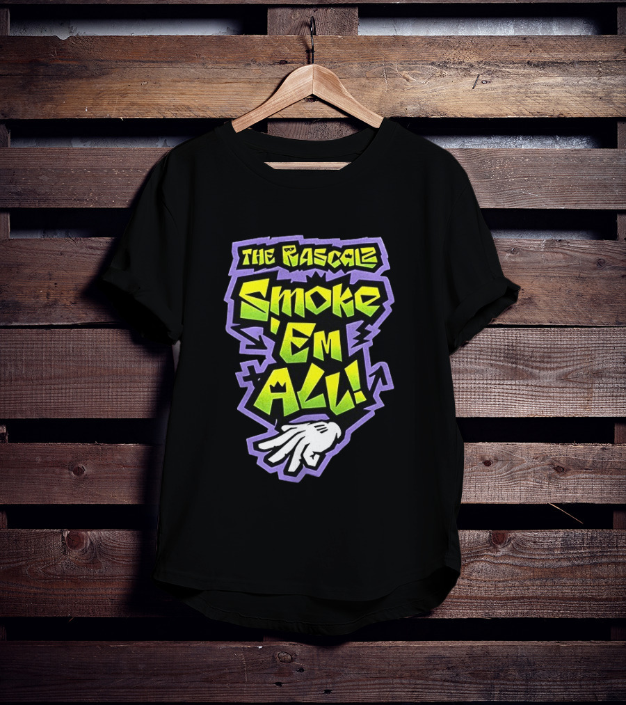 The Rascalz Smoke 'Em All Hand Gesture Street T-Shirt