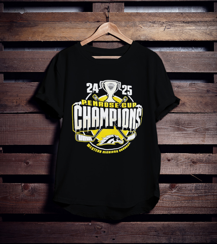 Western Michigan Broncos 2025 Penrose Cup Champions T-Shirt