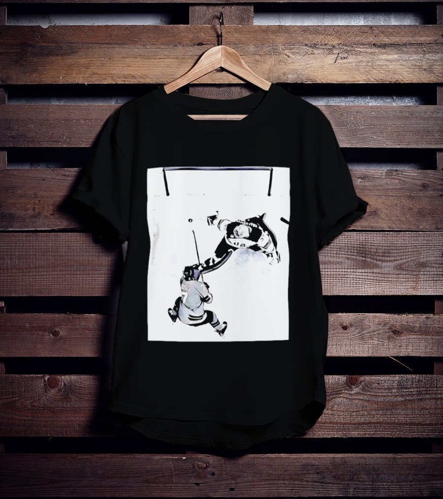 Connor Hellebuyck USA Olympic Gold Medal Win Hockey Action T-Shirt