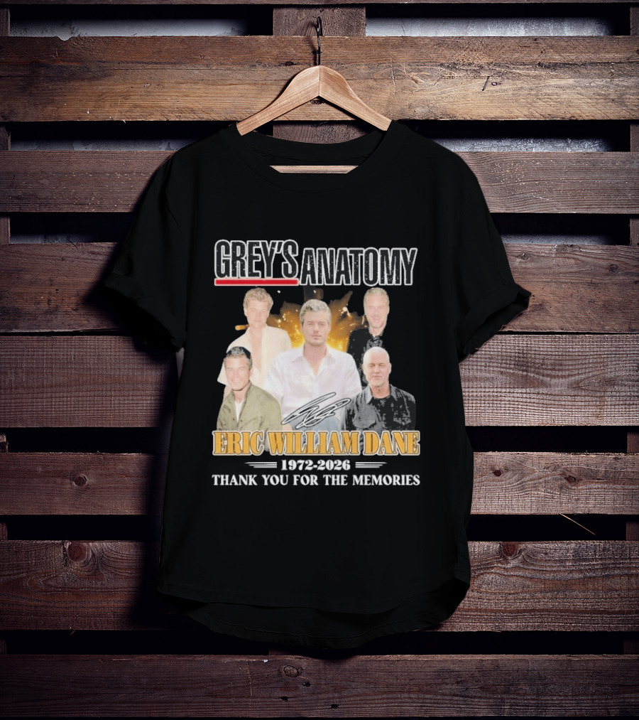 Eric William Dane Grey's Anatomy Thank You For The Memories T-Shirt
