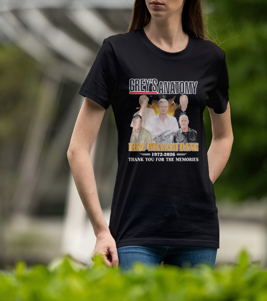 Eric William Dane Grey's Anatomy Thank You For The Memories T-Shirt