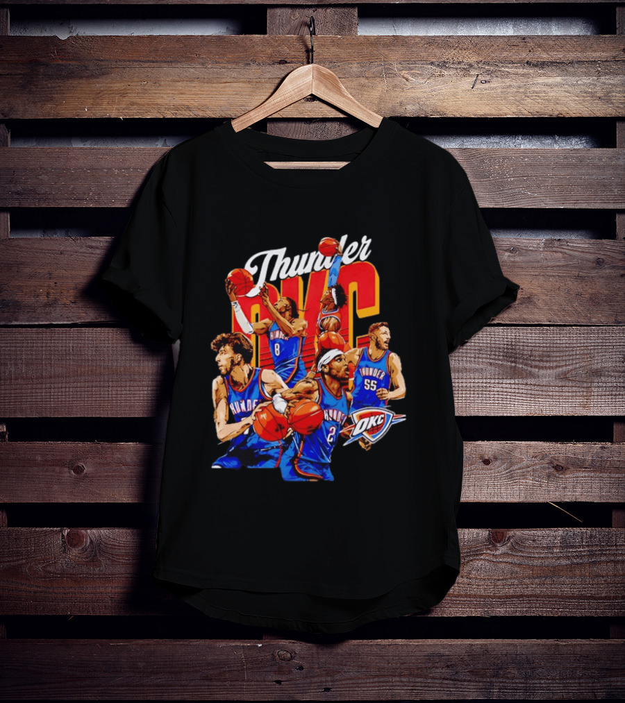 Shai Gilgeous Alexander OKC Thunder Basketball Team Players T-Shirt