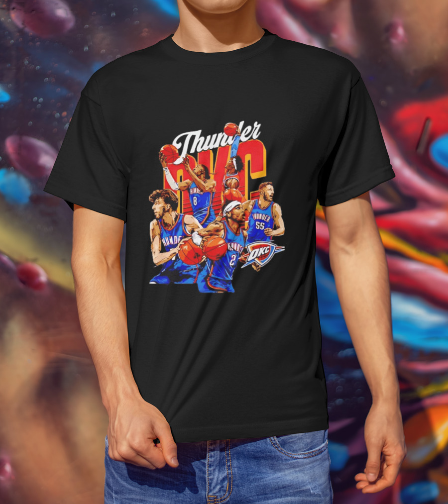 Shai Gilgeous Alexander OKC Thunder Basketball Team Players T-Shirt
