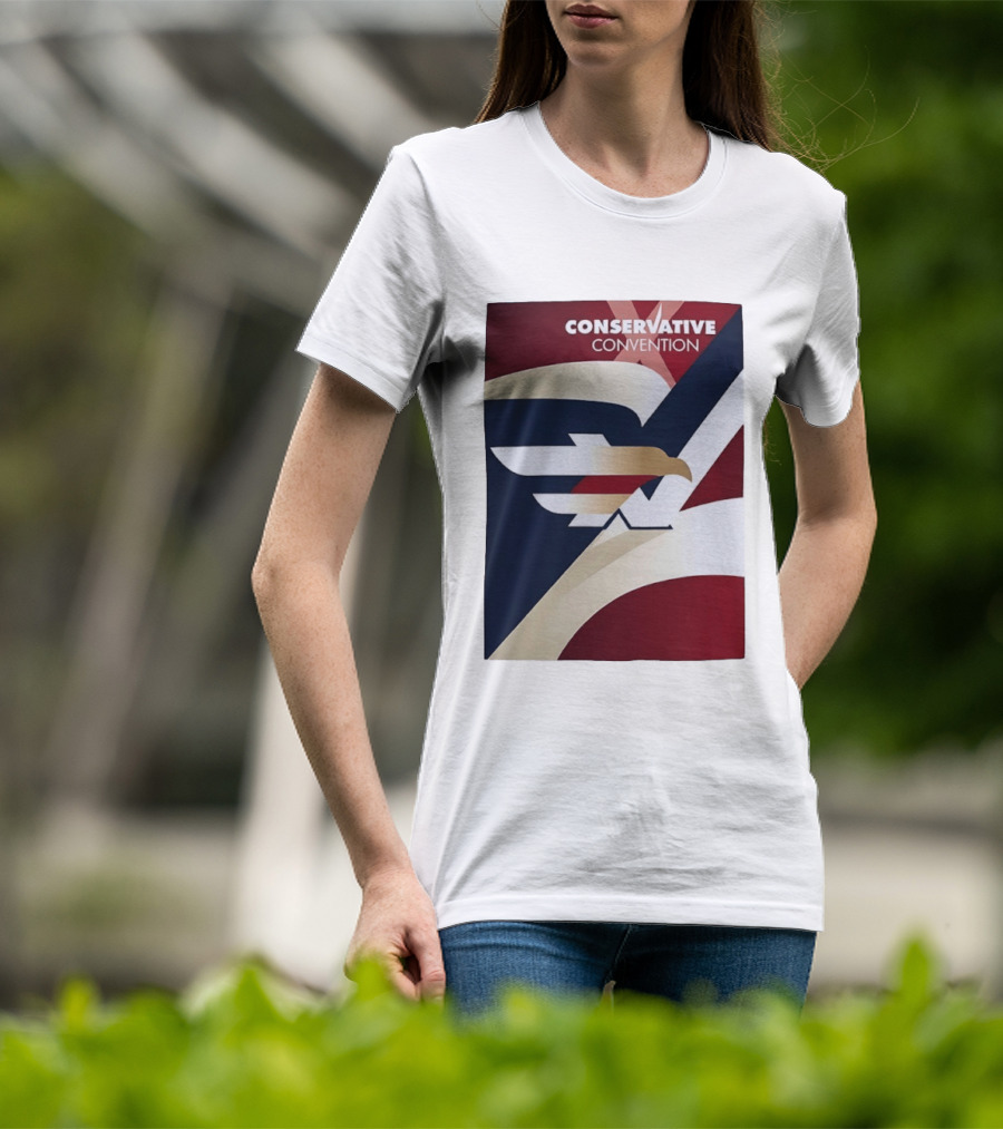 CONSERVATIVE CONVENTION Eagle American Flag T-Shirt
