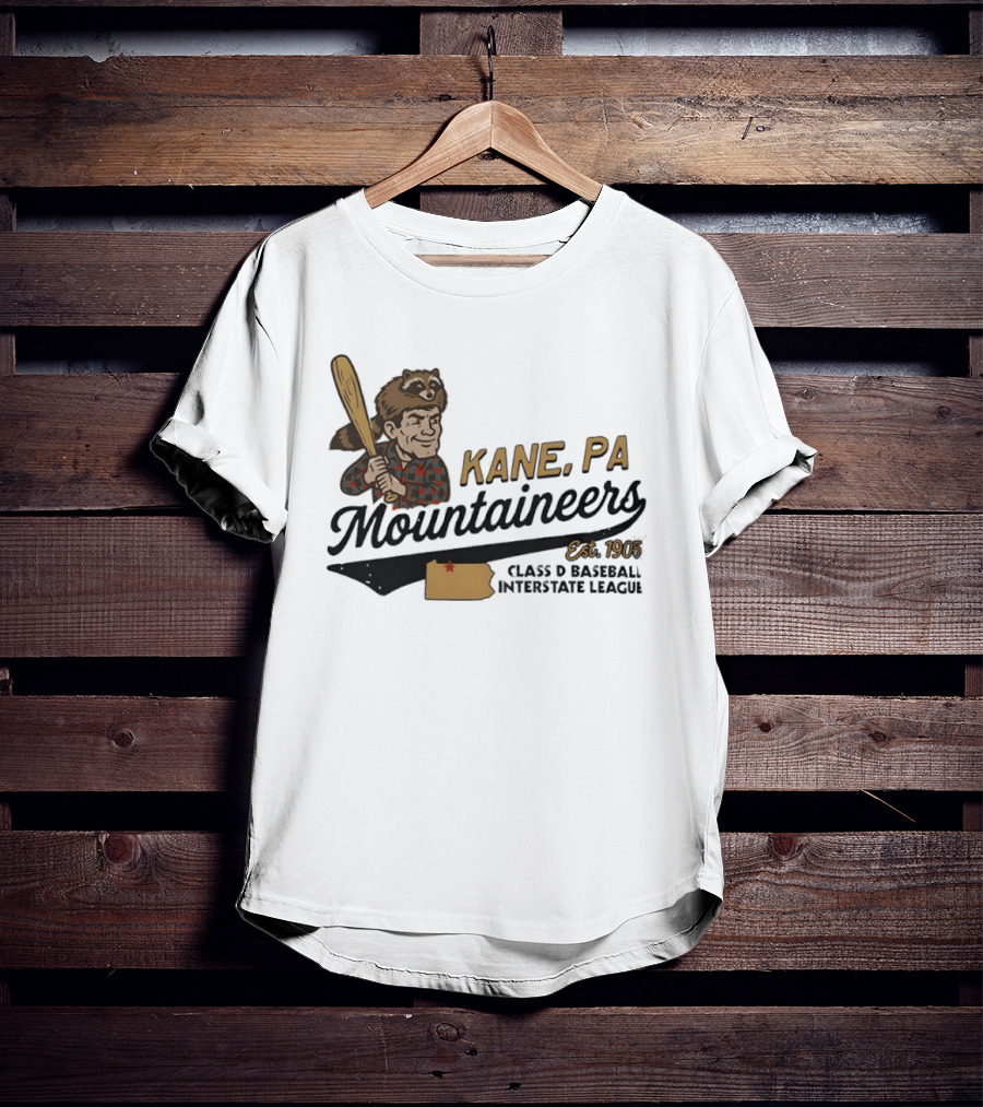 Kane Mountaineers Kane PA Est 1905 Class D Baseball Interstate League T-Shirt