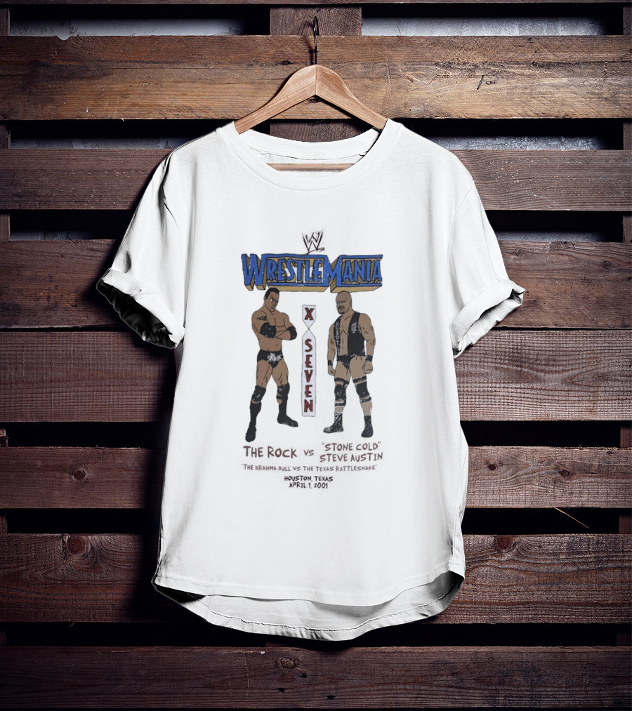 WrestleMania X Seven The Rock Vs Stone Cold WWE Showdown T-Shirt