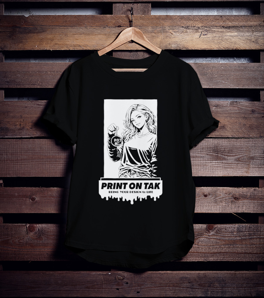 PRINT ON TAK Beautiful Girl Holding POT Bring Your Vision To Life T-Shirt