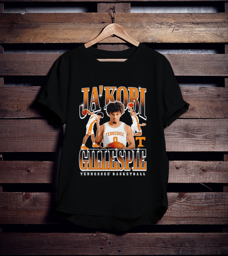 Ja'Kobi Gillespie Slam Dunk Tennessee Volunteers Basketball 0 T-Shirt