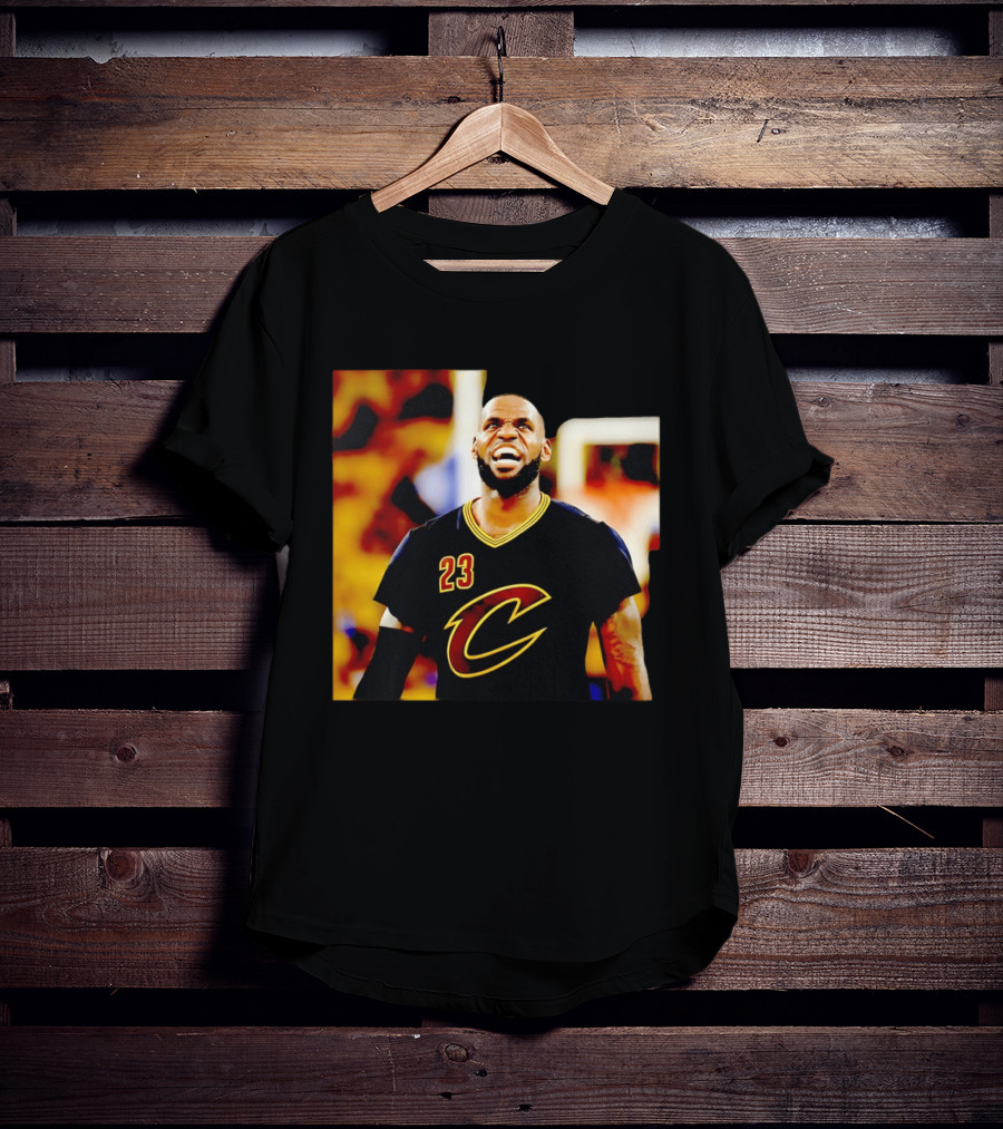 LeBron James Cleveland Cavaliers 23 Iconic Basketball Image T-Shirt