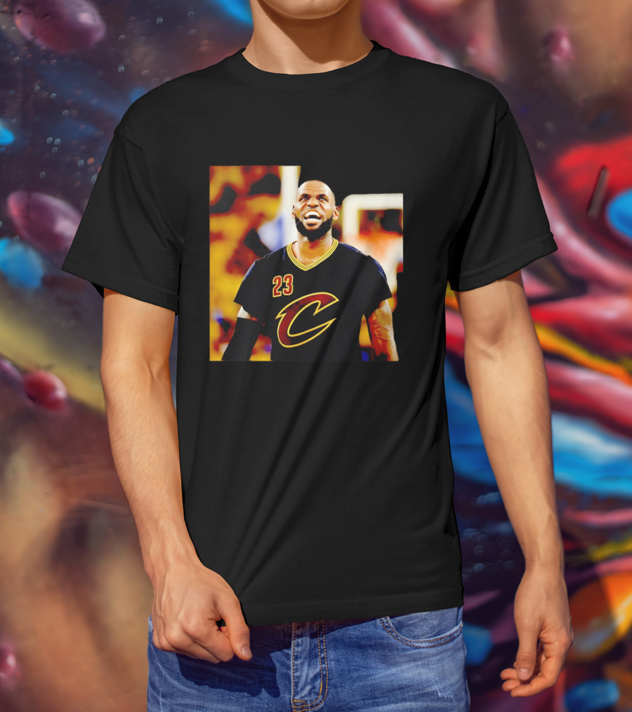 LeBron James Cleveland Cavaliers 23 Iconic Basketball Image T-Shirt